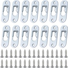 Versatile 50 Pack Keyhole Hanger Set with Screws – Perfect for Art & Decor