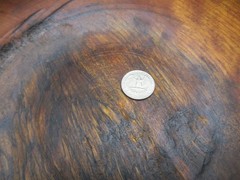9 Inch Wooden Bowl Hand Made Green Mountain Woodcrafters Vermont Primitive