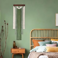 Versatile Boho Macrame Wall Tapestry – Easy Install Wall Decor 47.2″ L x 15.7″ W