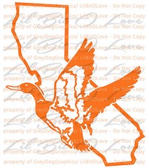 California Duck Hunter Solid Color Drake Hunting Vinyl Decal Sticker Water Fowl