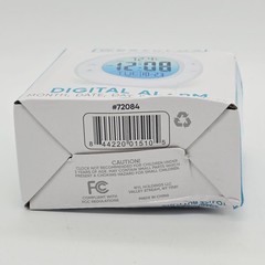 Westclox Digital Alarm Clock White Backlight Date Day Temp Bedroom Desk New