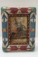 Western Theme Photo Frame Rustic Resin 4×6 Colorful Native American Colorful 7×9