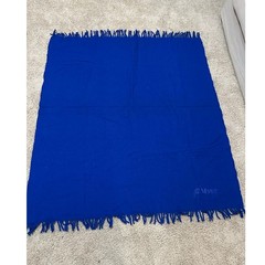 100% Wool Royal Blue Merit Blanket Throw NWOT