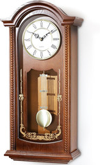 ® 26IN Grandfather Vintage Wall Clock with Pendulum and Chime, Hour/Quarter-Hour
