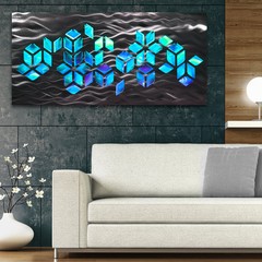 Lighted Large Geometric Abstract Metal Wall Art LED Decor Painting – Brian Jones