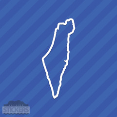 Israel State Outline Vinyl Decal Sticker