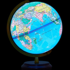 13» Illuminated World Globe for Adults 720°/360° Rotation Rewritable Light up G