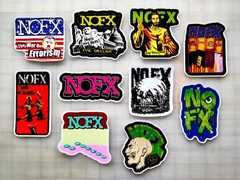 NOFX Vinyl Sticker Lot (10 Stickers) punk rock rancid misfits minor threat doa