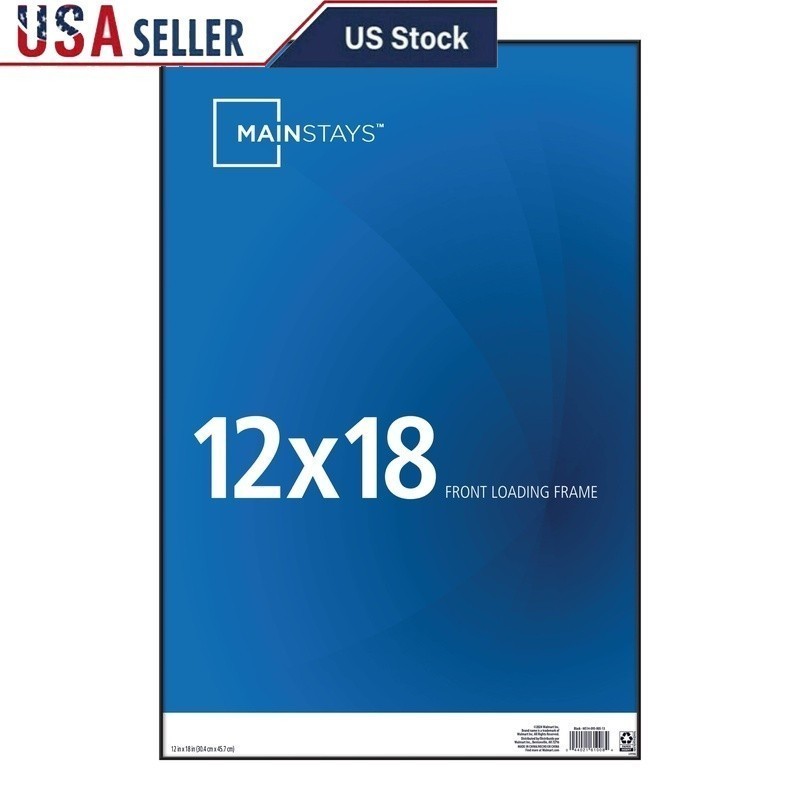 12×18 Front Loading Picture Frame Durable Plastic Wall Art Display Gallery Frame