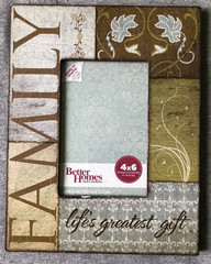 Better Homes & Gardens 4×6 Family Decoupage Picture Frame Vertical or Horizontal