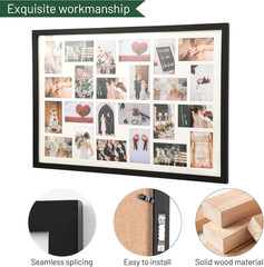 34.5X23.8 Inch Large Wooden Collage Picture Frame for Wall – 24 Opening 4X6