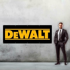 DEWALT TOOLS Vinyl Banner 36in x 96in – Mancave Garage Shop Wall Art Banner