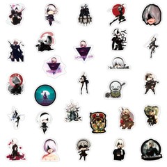 100Pcs NieR:Automata Game Sticker for Teens Girls Water Bottles Waterproof