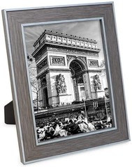 Isaac Jacobs (Vertical & Horizontal) Double Border Picture Frame w/ Black Easel