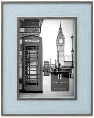 Isaac Jacobs (Vertical & Horizontal) Double Border Picture Frame w/ Black Easel