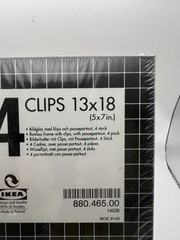 IKEA CLIPS Borderless Glass Picture Frame 4 Pack – 5×7 in – New