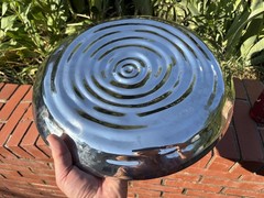 Michael Aram Stainless Steel WATER RIPPLE Bowl Tray Platter 15″ x 1.5″ SWIRL