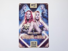 UFC Metal Sheet Wall Poster Metal Tin Sign For Home Bars Garage 12×8 Inches