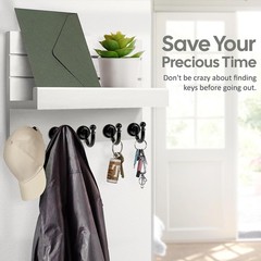Key Holder for Wall: Easy Installation Mail Organizer Wall Mount Hanging Key …