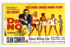 Dr. No FRIDGE MAGNET movie poster «style B» james bond