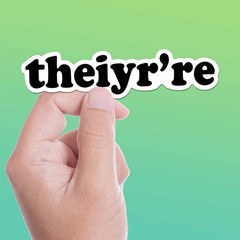 Theiyr’re Sticker – Funny Misspelling Decal for Water Bottle
