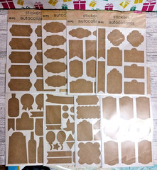 Sticker Labels 178 craft paper stickers. Labels for jars, bottles, containers.