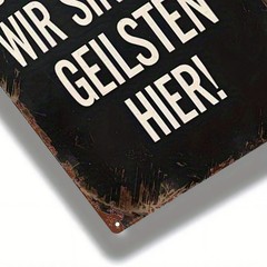 Vintage German Humor Metal Sign 8×12 Inches Wall Decor
