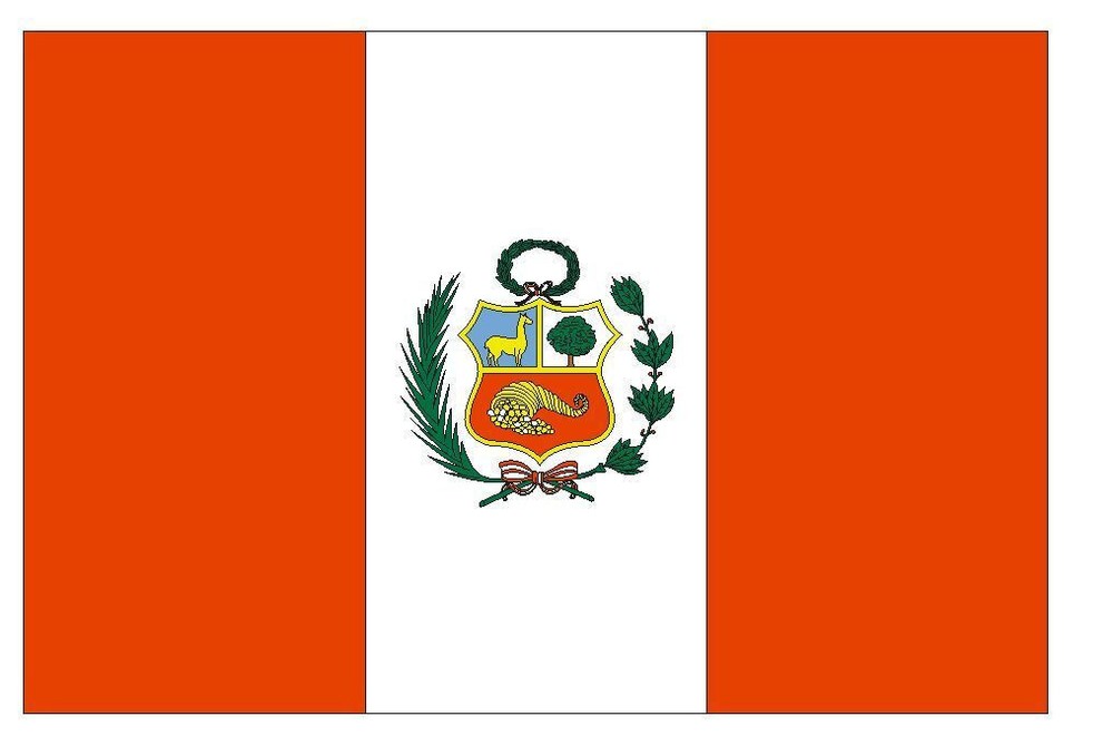 Peru International Flag Sticker Decal F393