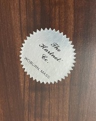 Lot of 2 The Hartnett Co Walnut Finish Certificate Plaque Board Acrylic 9×11.5