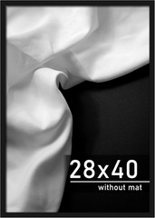 Black 28×40 Poster Frame for Vertical or Horizontal Wall Display, 1 Pack