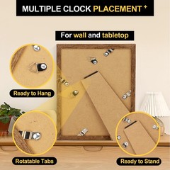 TOFOREVO Picture Frames 8×10 Set of 2 Rustic Wood Grain Photo Frame for Galle…