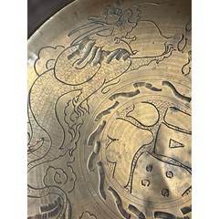 Solid Brass Dragon Bowl 10″ Dish Made in China Read