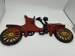 Vintage 1966 SEXTON 3D Cast Metal Red Delivery Truck Car Wall Hanging Plaque Art