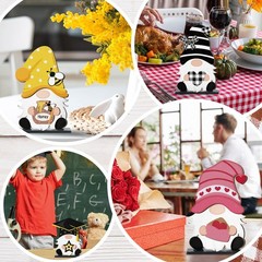 Blulu Interchangeable Wooden Gnome Decor DIY Holiday Seasonal Fall Gnomes