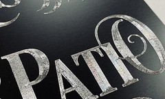 Personalized Custom Name Diamond Etched Pool & Patio Metal Welcome Sign 10×7