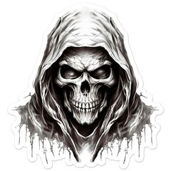 Grim Reaper Death Skull – Vinyl Decal Sticker – Car Window Laptop – ebn11038