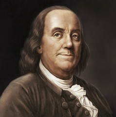 Benjamin Franklin Portrait Founding Father America 3 Inch Sticker Laptop Decal