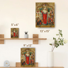 Mother of God Virgin Mary the Theotokos “Joy of all who Sorrow” icon wall art