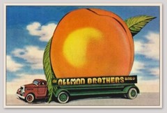 ALLMAN BROTHERS BAND Eat A Peach Sticker *NEW* Measures 4.55″ x 3″