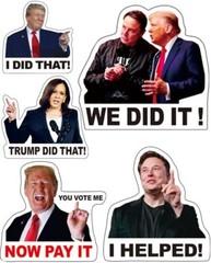 200Pcs I Did That Trump Stickers Unti Elon Musk Sticker Anti White