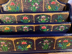 PREOWNED HANDMADE HANdPAINTED PAPIER MACHIE LETTER HOLDER 10″ long X 5″ deep