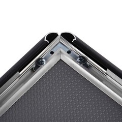 Snap Poster Frame Aluminum Front Loading Wall Mounting 18×24″ Black (Lot of 2)