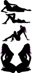 Sexy Women Silhouettes Decal