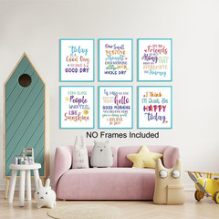 Inspirational Wall Art Prints Abstract Paint Motivational Quote Phrases Poste…