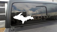 Upper Peninsula Michigan Vinyl Decal – Yooper The U.P. – Die Cut Sticker