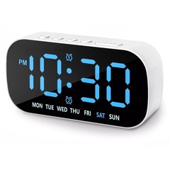 LED Large Display Electric Digital Alarm Clock with Battery Backup and Snooze