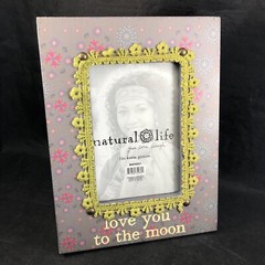 Love You To The Moon Photo Frame 4 x 6 in. Colorful Frame Standing Tabletop