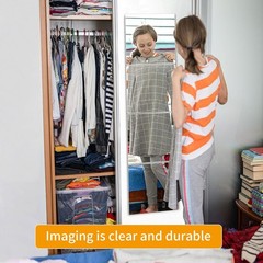 Unbreakable Wall Mirror Full Length Mirror Tiles,Long Mirrors for Wall,10×10 Inc