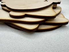 Custom Laser Cut Unfinished Square Shape Wood Cutouts