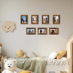 PETAFLOP Picture Frames 4×6 Rustic Frame Fits 4 by 6 Inch Prints Wall Tabletop